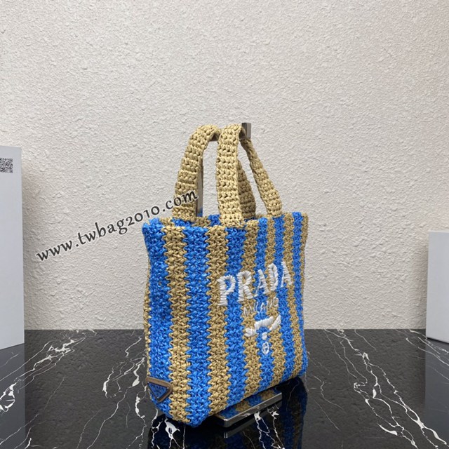 Prada專櫃新款纖維托特包 1BG423 普拉達小號手提購物包 csp1576